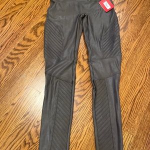 Spanx moto faux leather legging